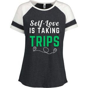 Slove Is Taking Trips For Life Gift Enza Ladies Jersey Colorblock Tee