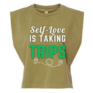 Slove Is Taking Trips For Life Gift Garment-Dyed Women's Muscle Tee