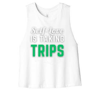 Slove Is Taking Trips For Life Gift Women's Racerback Cropped Tank