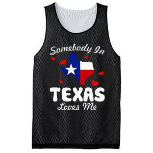 Somebody In Texas Loves Me Funny Gift Mesh Reversible Basketball Jersey Tank