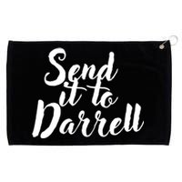 Send It To Darrell Funny Saying Grommeted Golf Towel