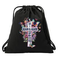 So I Throw Up My Hands Brandon Lake And Praise You Drawstring Bag