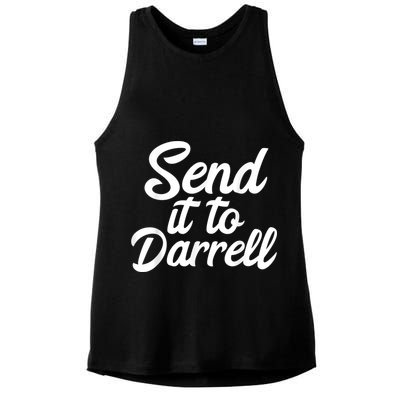 Send It To Darrell Ladies PosiCharge Tri-Blend Wicking Tank