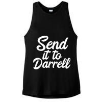 Send It To Darrell Ladies PosiCharge Tri-Blend Wicking Tank