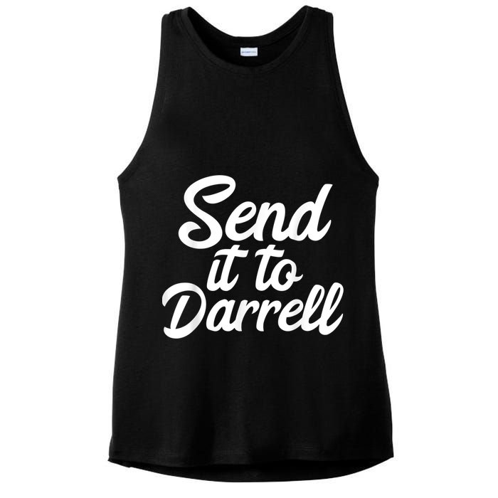Send It To Darrell Ladies PosiCharge Tri-Blend Wicking Tank