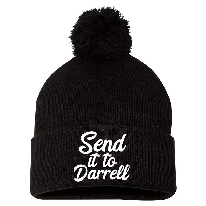 Send It To Darrell Pom Pom 12in Knit Beanie