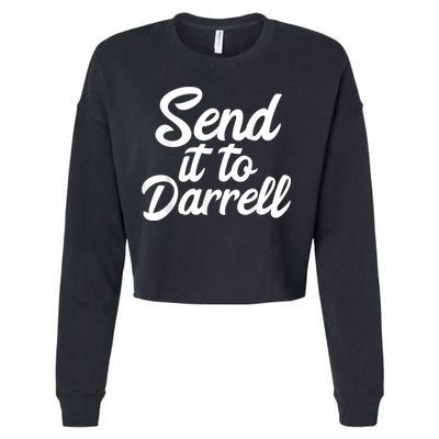 Send It To Darrell Cropped Pullover Crew