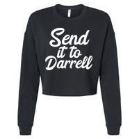 Send It To Darrell Cropped Pullover Crew