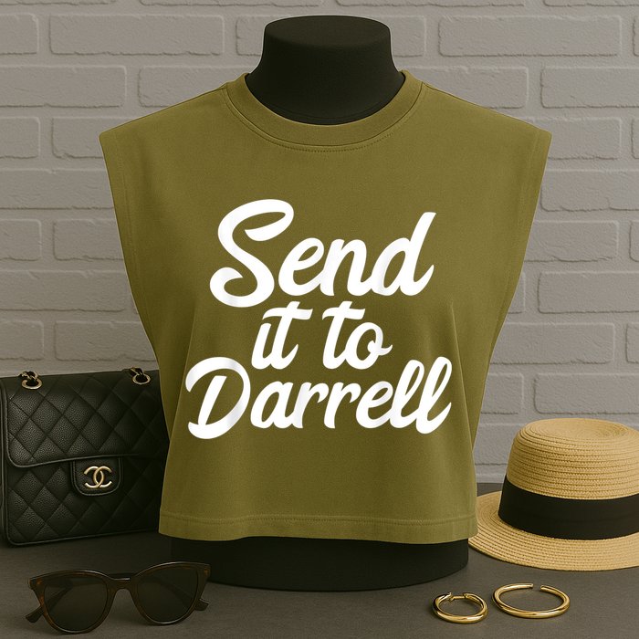 Send It To Darrell Garment-Dyed Women's Muscle Tee