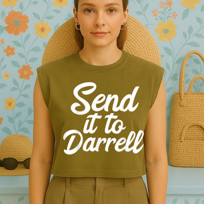 Send It To Darrell Garment-Dyed Women's Muscle Tee