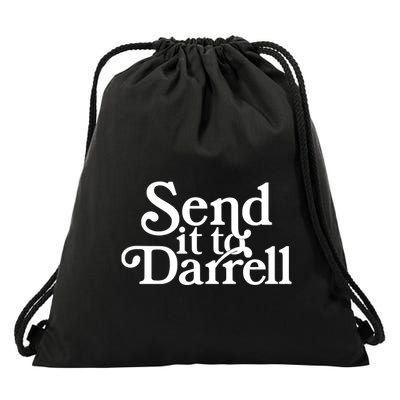 Send It To Darrell Send It To Daryl Funny Drama Vintage Drawstring Bag
