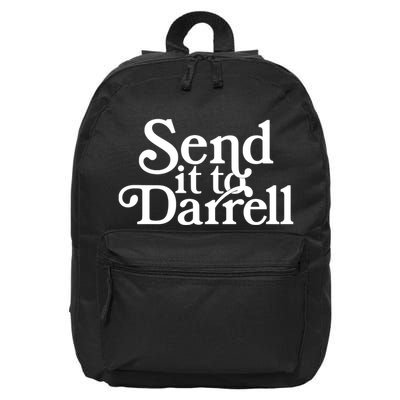Send It To Darrell Send It To Daryl Funny Drama Vintage 16 in Basic Backpack