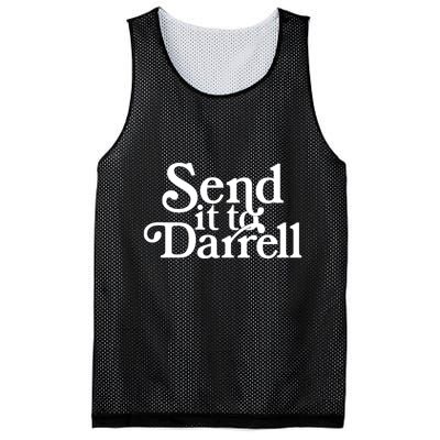 Send It To Darrell Send It To Daryl Funny Drama Vintage Mesh Reversible Basketball Jersey Tank
