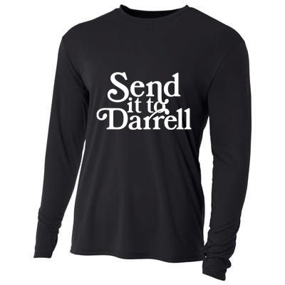 Send It To Darrell Send It To Daryl Funny Drama Vintage Cooling Performance Long Sleeve Crew