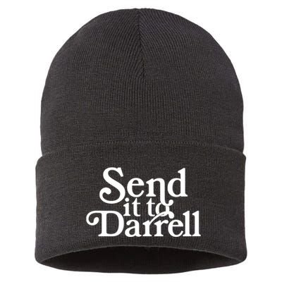 Send It To Darrell Send It To Daryl Funny Drama Vintage Sustainable Knit Beanie