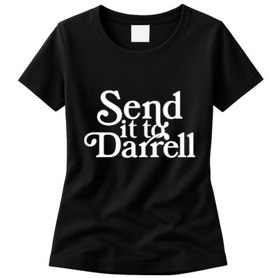 Send It To Darrell Send It To Daryl Funny Drama Vintage Womens T-Shirt