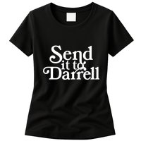 Send It To Darrell Send It To Daryl Funny Drama Vintage Womens T-Shirt