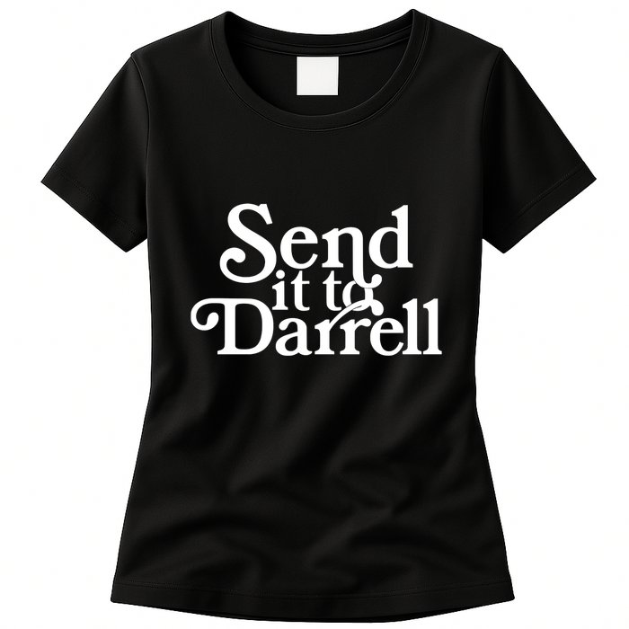 Send It To Darrell Send It To Daryl Funny Drama Vintage Womens T-Shirt