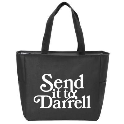 Send It To Darrell Send It To Daryl Funny Drama Vintage Zip Tote Bag