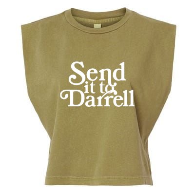 Send It To Darrell Send It To Daryl Funny Drama Vintage Garment-Dyed Women's Muscle Tee