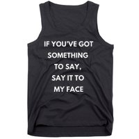 Say It To My Face Comma La Kamala Harris 2024 Election Tank Top