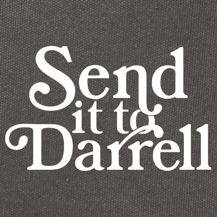 Send It To Darrell Cotton Canvas Backpack