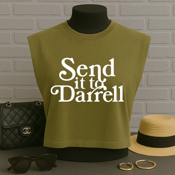 Send It To Darrell Garment-Dyed Women's Muscle Tee