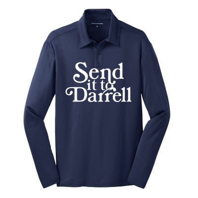 Send It To Darrell Silk Touch Performance Long Sleeve Polo