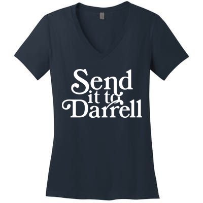 Send It To Darrell Women's V-Neck T-Shirt