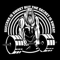 Sweat Is The Secret Deadlifter Funny Gift Cooling Performance Crew T-Shirt
