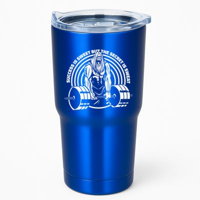 Sweat Is The Secret Deadlifter Funny Gift Tumbler