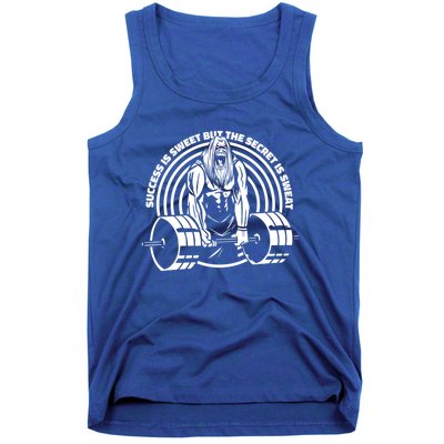 Sweat Is The Secret Deadlifter Funny Gift Tank Top