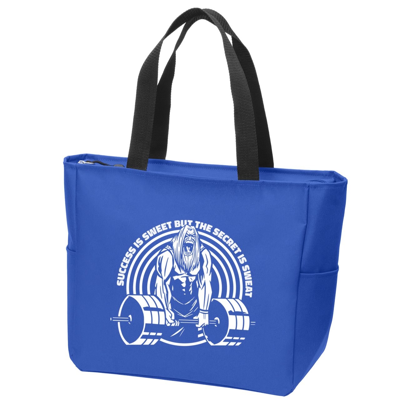 Sweat Is The Secret Deadlifter Funny Gift Zip Tote Bag