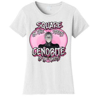 Square In The Street Cenobite In The Sheets Horror Character Halloween Women's T-Shirt