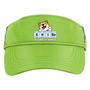 Shiba Inu Table Of Elements Happiness Shiba Inu Gift Adult Drive Performance Visor