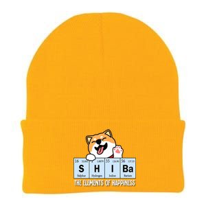 Shiba Inu Table Of Elements Happiness Shiba Inu Gift Knit Cap Winter Beanie