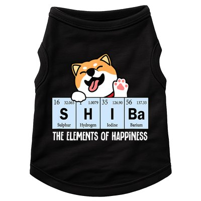 Shiba Inu Table Of Elements Happiness Shiba Inu Gift Doggie Tank