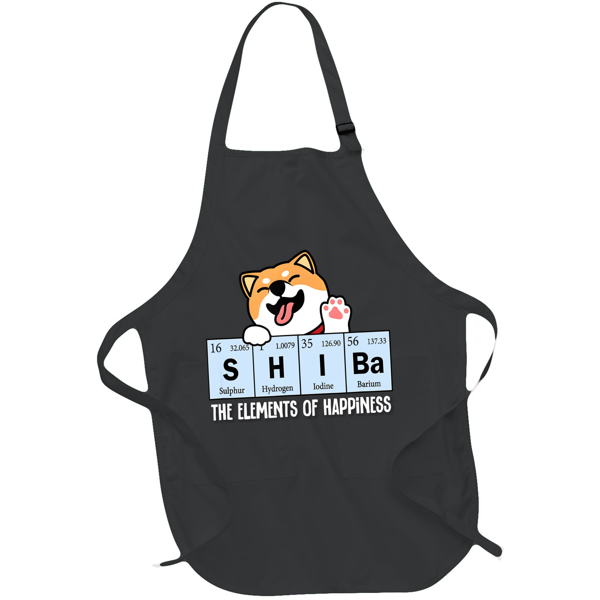 Shiba Inu Table Of Elements Happiness Shiba Inu Gift Apron