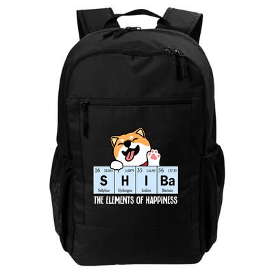 Shiba Inu Table Of Elements Happiness Shiba Inu Gift Backpack