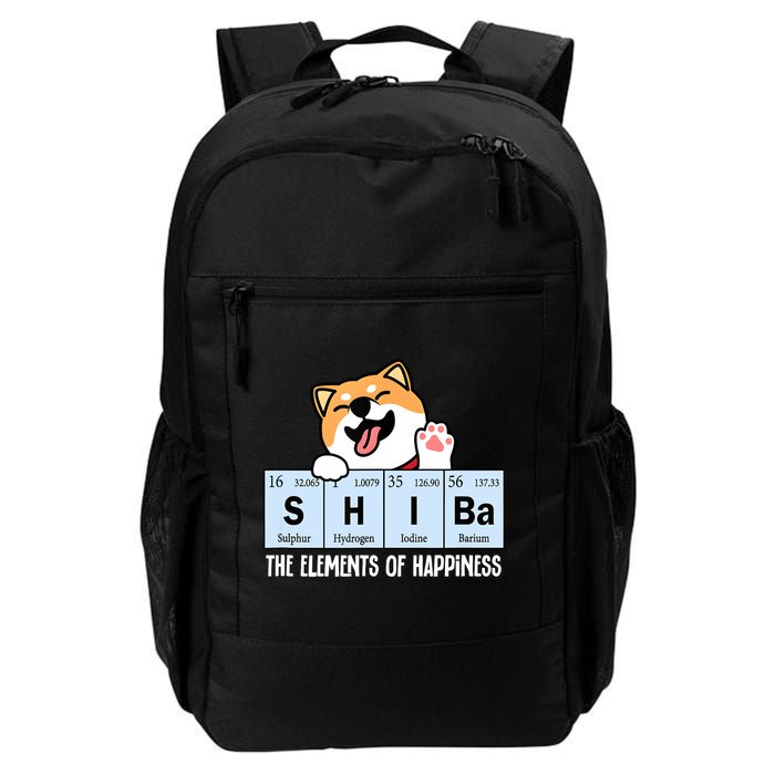 Shiba Inu Table Of Elements Happiness Shiba Inu Gift Backpack
