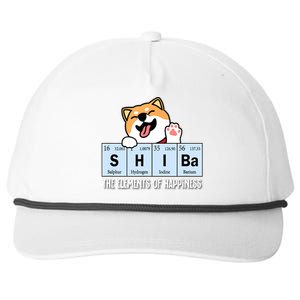 Shiba Inu Table Of Elements Happiness Shiba Inu Gift Snapback Five-Panel Rope Hat