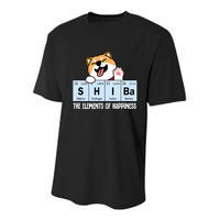 Shiba Inu Table Of Elements Happiness Shiba Inu Gift Youth Performance Sprint T-Shirt