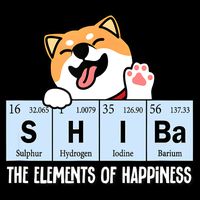 Shiba Inu Table Of Elements Happiness Shiba Inu Gift Youth Performance Sprint T-Shirt