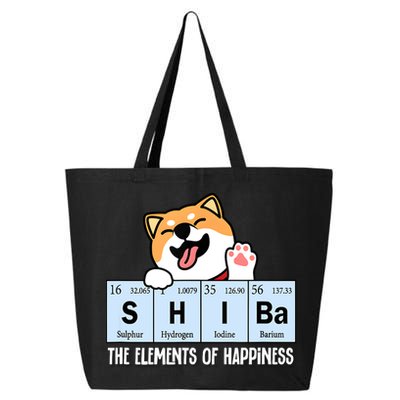 Shiba Inu Table Of Elements Happiness Shiba Inu Gift 25L Jumbo Tote