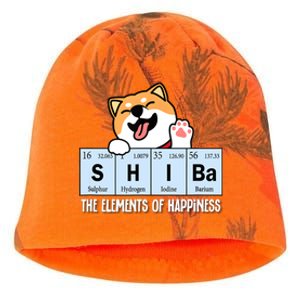 Shiba Inu Table Of Elements Happiness Shiba Inu Gift Kati - Camo Knit Beanie