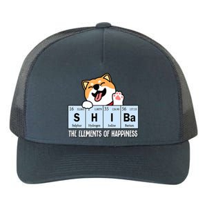 Shiba Inu Table Of Elements Happiness Shiba Inu Gift Yupoong Adult 5-Panel Trucker Hat