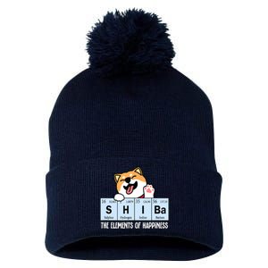 Shiba Inu Table Of Elements Happiness Shiba Inu Gift Pom Pom 12in Knit Beanie