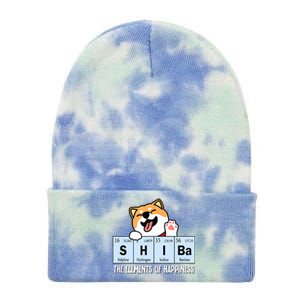 Shiba Inu Table Of Elements Happiness Shiba Inu Gift Tie Dye 12in Knit Beanie