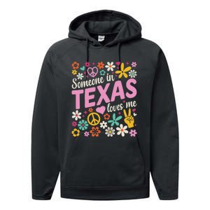 Someone In Texas Loves Me Performance Fleece Hoodie