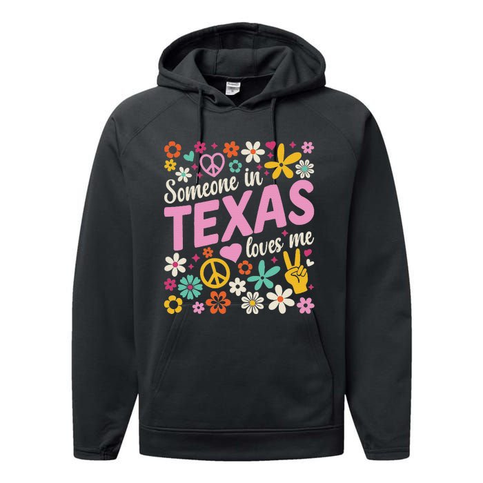 Someone In Texas Loves Me Performance Fleece Hoodie